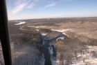 WI218 - Open River and Frozen Lake WI218 - Open River and Frozen Lake