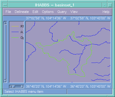 Figure 3 - The resulting basin in its vector form