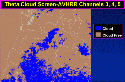 Theta Cloud Screen-AVHRR Channels 3,4,5